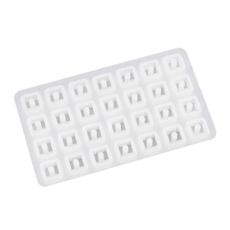 Letter Moulds Soft Beads Moulds Silicone Texture Letter Bead Molds for Beads Dropship