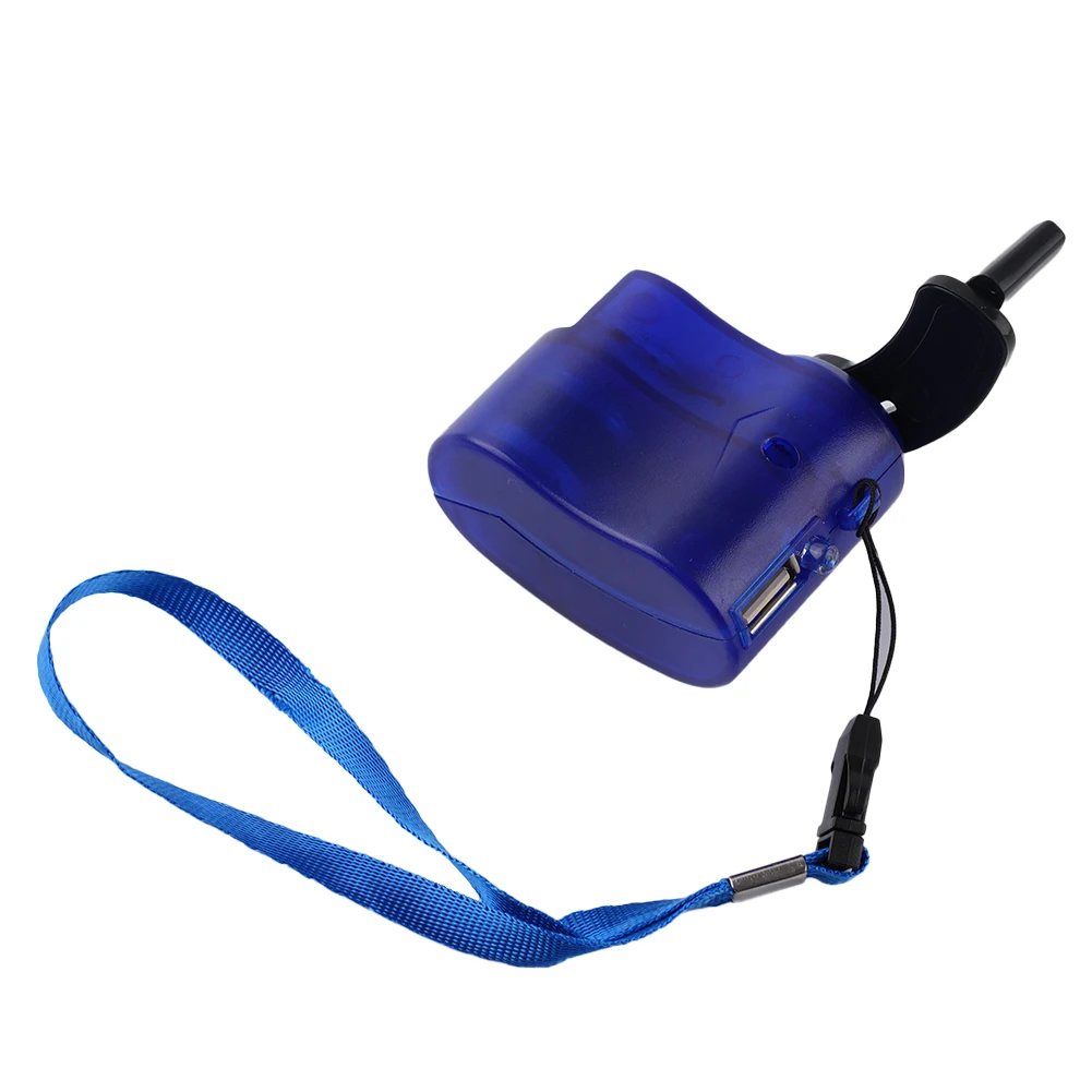 Hand Crank Phone Charger 1 Pcs 300MA-600MA 5.5V 58*46*31mm ABS Material + Components Blue/black/green Brand New