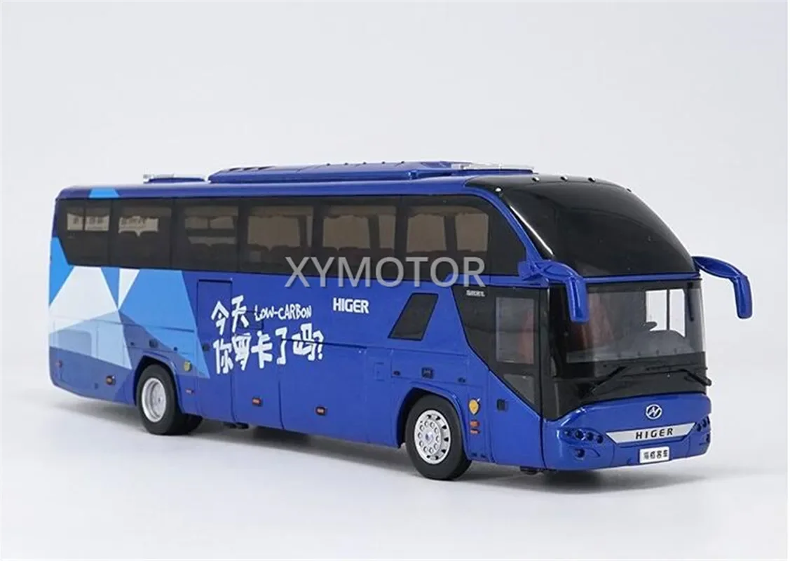 

1/42 Gold Dragon Higer KLQ6125 Low-Carbon Metal Diecast Model Car Bus Toys Boys Gifts Collection Display Ornaments Blue