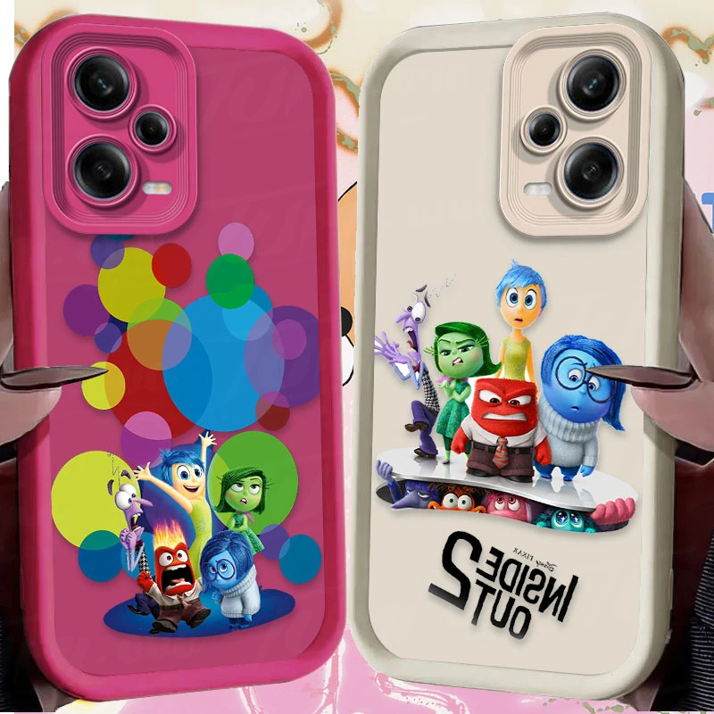 Disney Inside Out 2 Soft Silicone Case for Xiaomi Redmi Note 13 12 11 Pro Plus 4G 5G 12S 11S 10S 10 9 9S 8 12C 13C A3 Back Cover