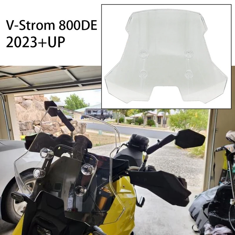 Motorcycle Windshield Windscreen Wind Shield Screen Deflector Spoiler Protector For SUZUKI V-STROM 800DE 2023 2024 Accessories