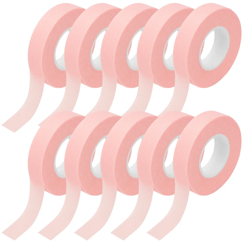 

10pcs Eyelash Extension Tape Breathable Non-Woven Fabric Lash Tools For Salon Grafting Makeup Artists Isolation Patches Beauty