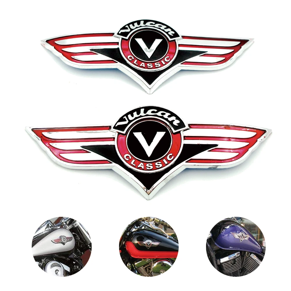 New Motorcycle Fuel Gas Tank Stickers Auto Parts 3D Emblem Badge Decals For Kawasaki V N Vulcan Classic VN400 VN500 VN800 VN1500