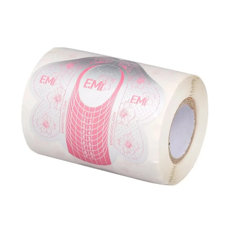 100 stuks professionele nagelvorm polish kunstnagels tips verlenging schimmel stickers kunst gids schimmel manicure stencil tool