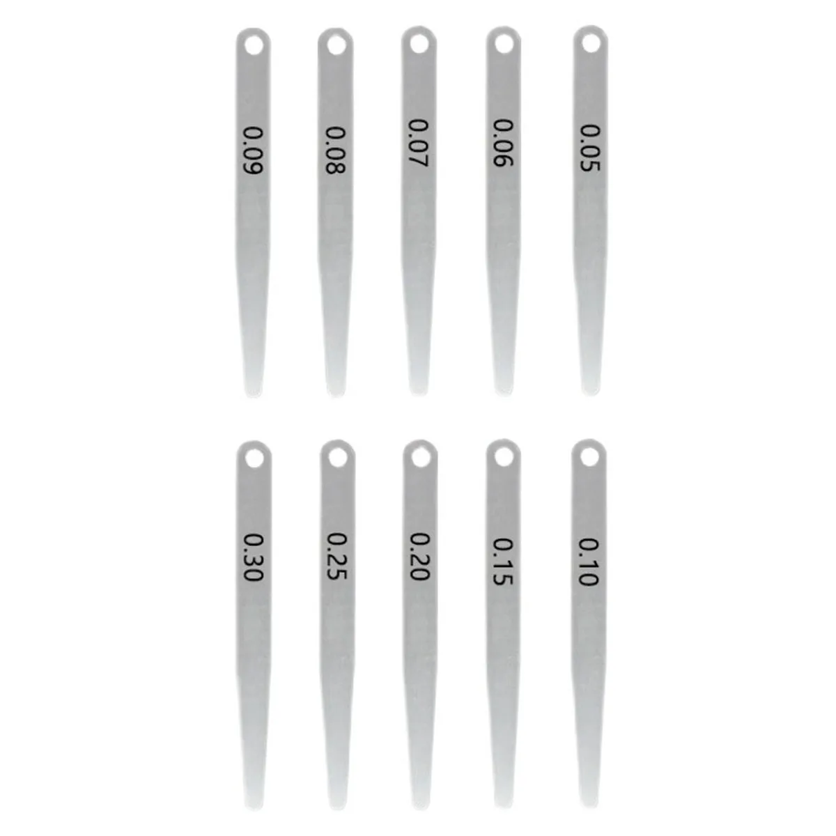 2Pcs เมตริกความหนา Feeler Gauge 0.05-0.30Mm Gap เครื่องมือวัดความหนาสำหรับความกว้างช่องว่าง