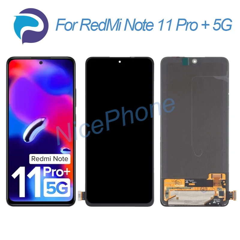 

For RedMi Note 11 Pro + 5G LCD Display Touch Screen Digitizer 21091116UG,21091116UC For RedMi Note 11 Pro Plus 5G Screen Display