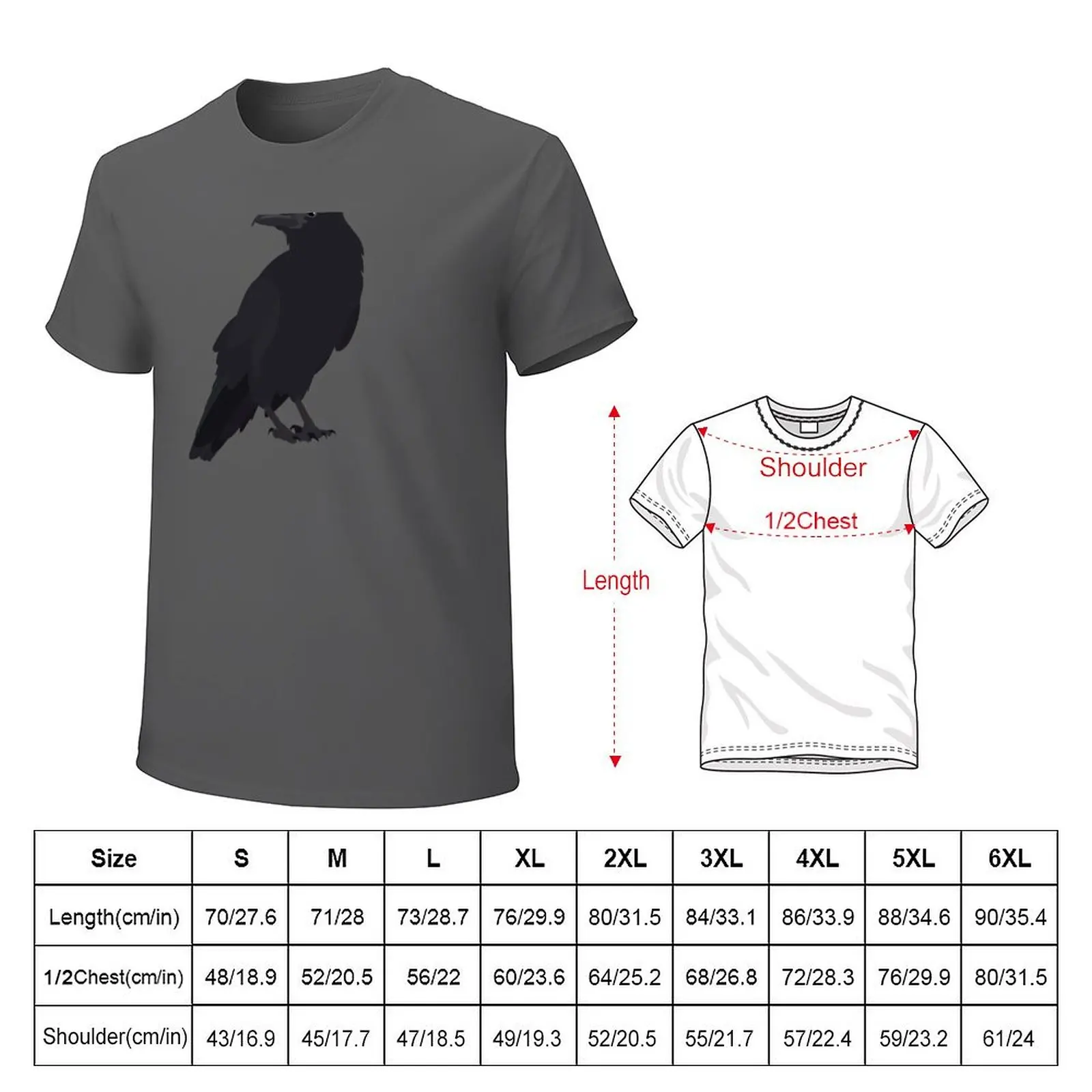 Common Raven - Corvus Corax T-Shirt anime clothes sports fans vintage clothes funnys mens graphic t-shirts big and tall