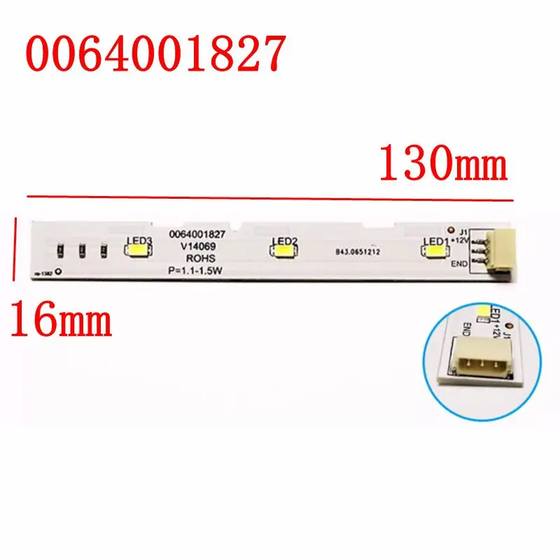 

For Haier refrigerator LED light strip, refrigerator accessories, BCD-575WDBI, 0064001827, MDDZ-176, A06, CQC19001225014