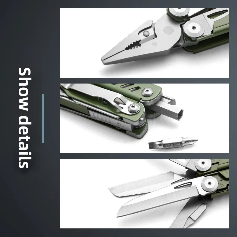 

Многофункциональные плоскогубцы с ножницами из нержавеющей стали. Портативное оборудование EDC для выживания в чрезвычайных ситуациях на открытом воздухе.