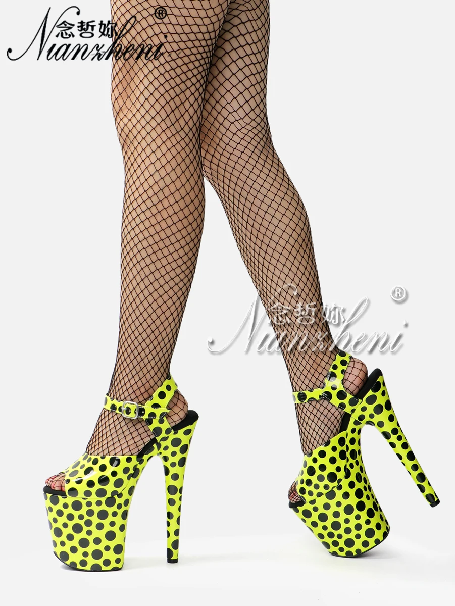 New Style Sexy Fetish 20cm Sandals Platform Pole Dancing Stripper Shoes 8Inch High Heels Exotic Queen Cross dressing party club