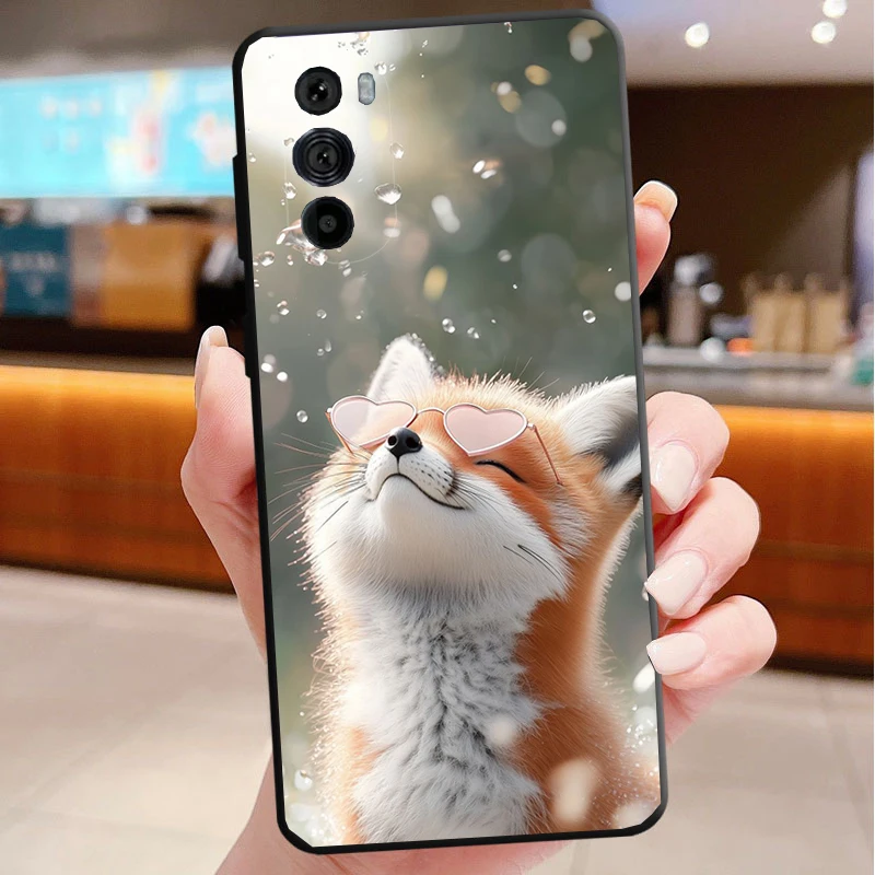 

Phone Case For Motorola Edge 50 40 Pro 60 50 40 30 Ultra Neo Fusion Moto G Play G Stylus G Power G Cute Fox