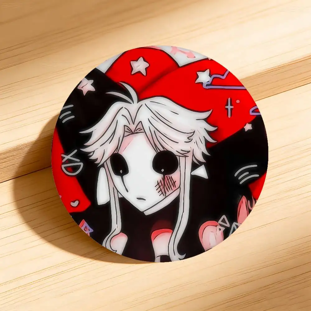 T-The Freak Circus Pierrot Broschen Stilvolle Ornament-Anstecknadeln Exquisite runde Abzeichen Taschenaccessoires Schmuck Geschenke – Detail 11