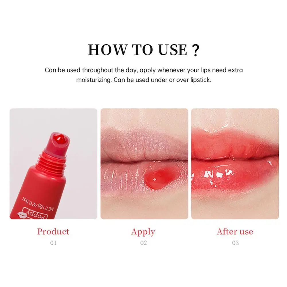 Colorful Lip Oil Balm Moisturizing Shimmer Water Transparent Lipstick Long Lasting Hydrating Jelly Lipgloss Base Gel Cosmetic