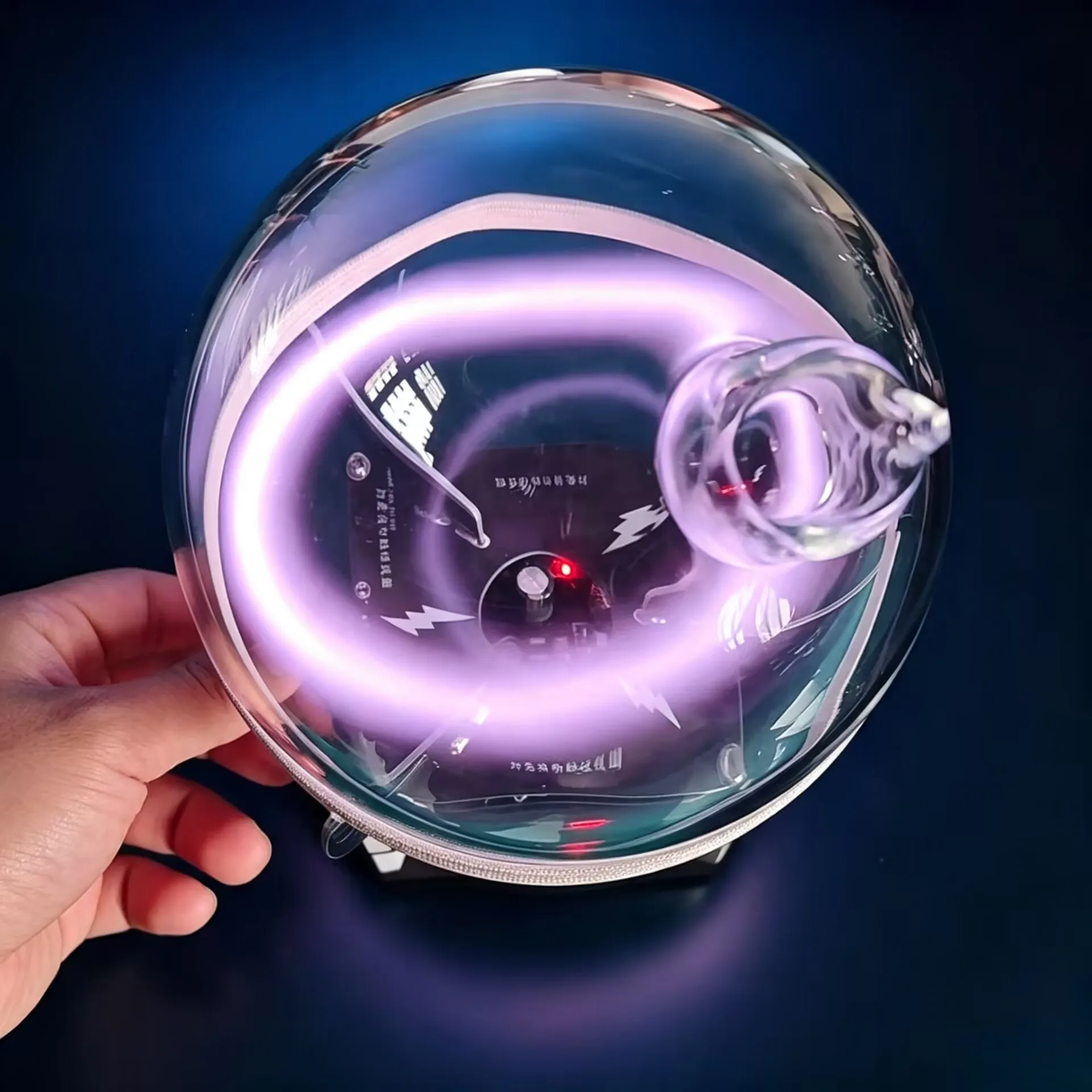 13cm Large Glass Ball Xenon Plasma Toroid, Plasma Ring Driver Circuit for Science and Educational Demonstrations