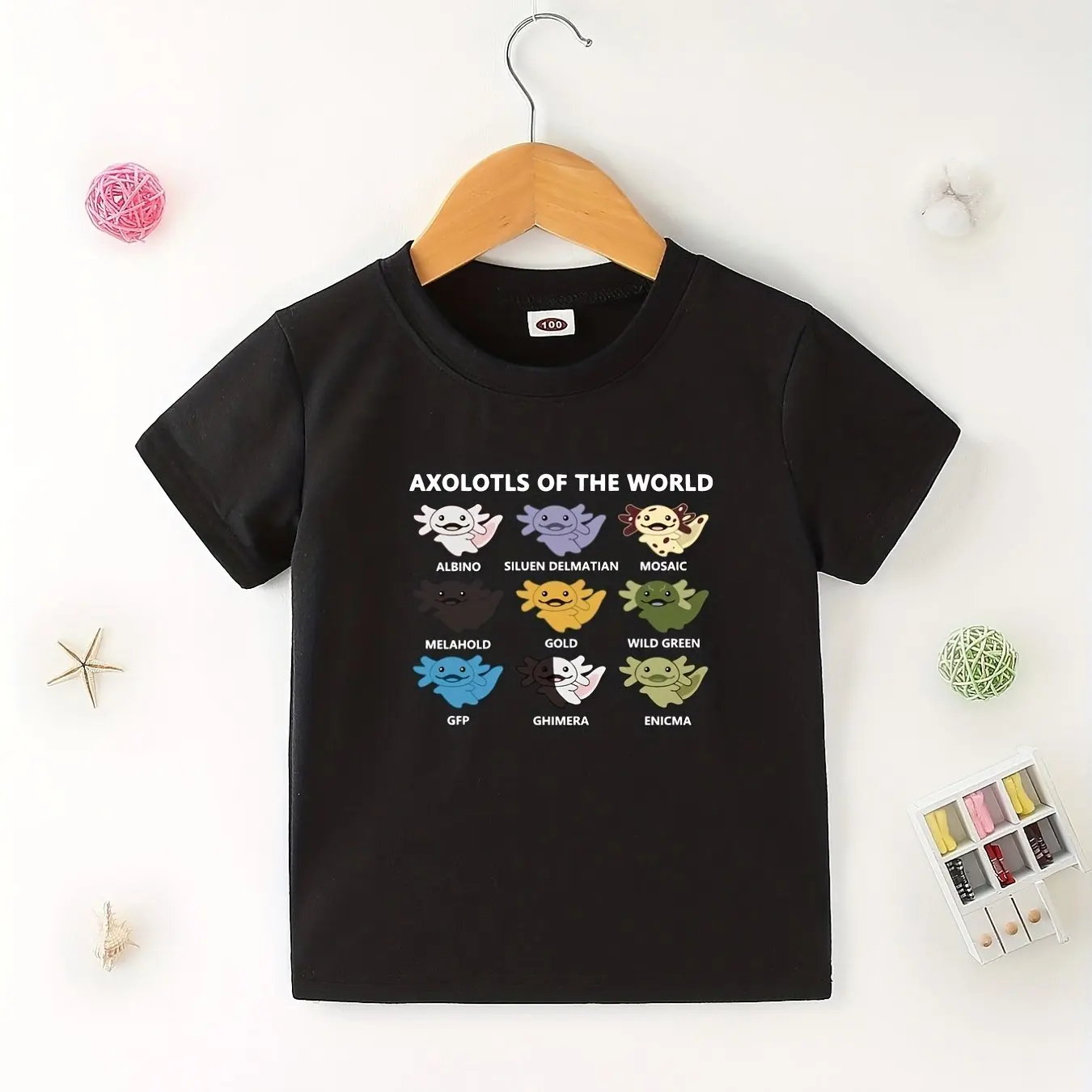 

Kids T-Shirt Featuring Axolotls of the World Design in Soft Cotton Ideal for Animal Lovers Perfect for young enthusiasts