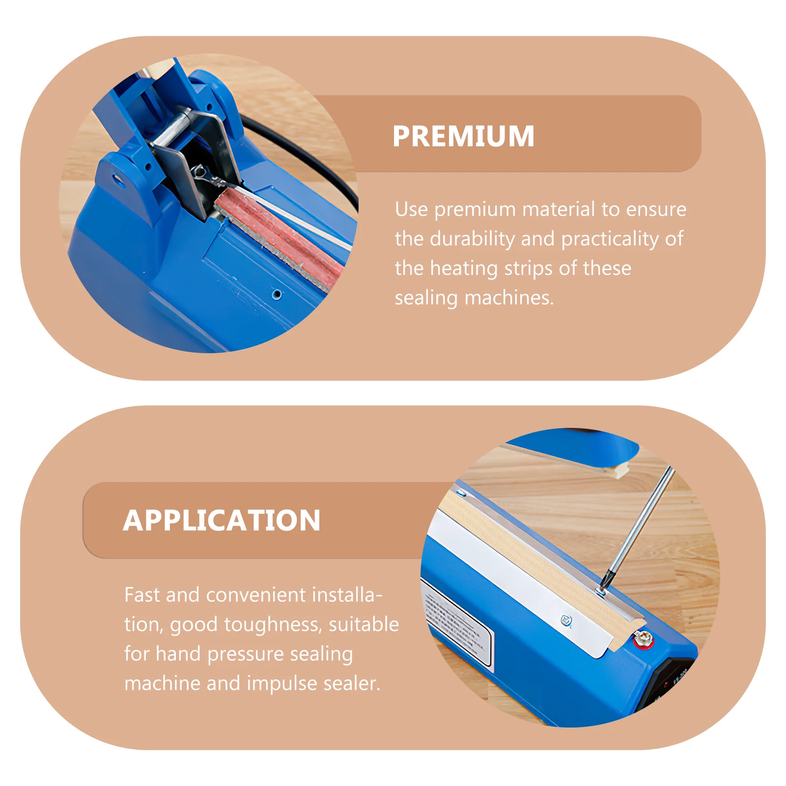 6 stuks Vacuumsealer Machine Afdichting Verwarmingsdraad Impulsstrips Reparatieset Zilver 2 mm Vervangingselement Snel Veilig