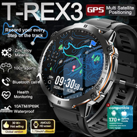 New TANK X3 Fitness Smart Watch 1000mAh Large Battery Durable GPS Compass Altimeter 10ATM Waterproof BT Call Sports Men Bracelet