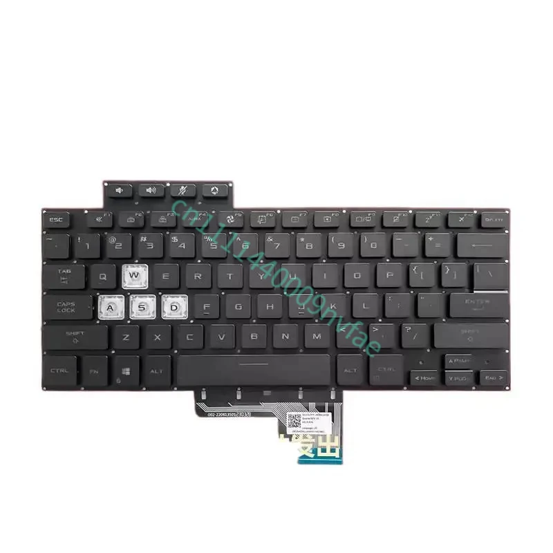US for Asus TUF Dash Air FX516 FX516P FX516PR FX516PM FA516 15.6-inch Laptop Keyboard 0.3