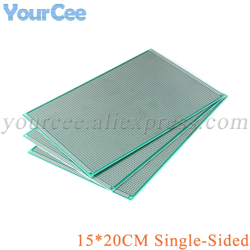 15*20CM Single Sided Copper Prototype PCB DIY 2.54mm Universal Printed Circuit Board 15*20cm Breadboard Plate 150*200mm