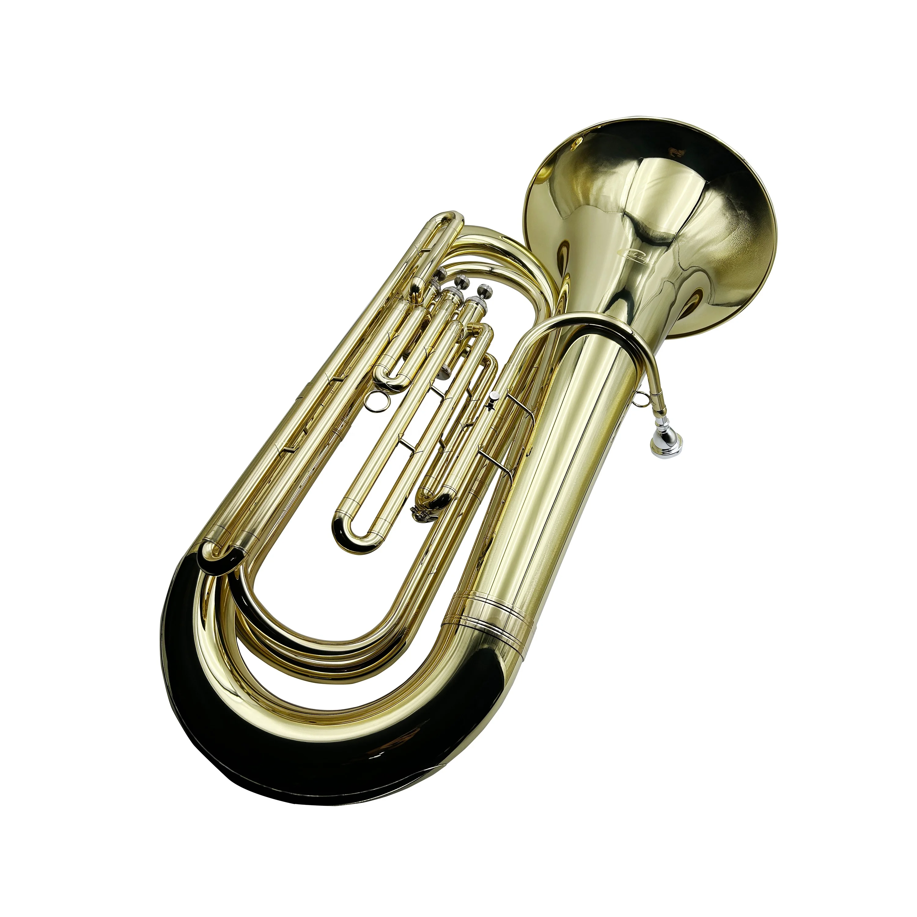 OEM High Quality Tuba JYTU0737 Bb Gold Lacquer Surface Yellow Brass Body Stainless Steel Pistons