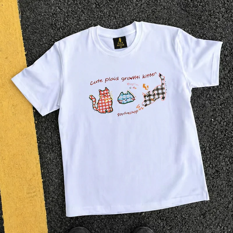 Loose Fit Cotton T-Shirt Unisex Short Sleeve Double Thread UPUPXIA Hero Print Sweat Absorbent round Neck Casual Summer Top