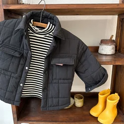 Ragazzi cappotto giacca cotone frangivento 2024 lusso caldo più addensare tuta primavera autunno scuola abbigliamento per bambini