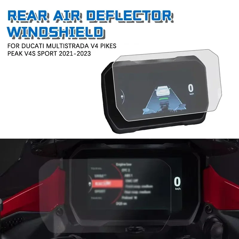 For Ducati Multistrada V4 Pikes Peak V4S 2021 2022 2023 Motorcycle Scratch Cluster Screen Dashboard Protection Instrument Film