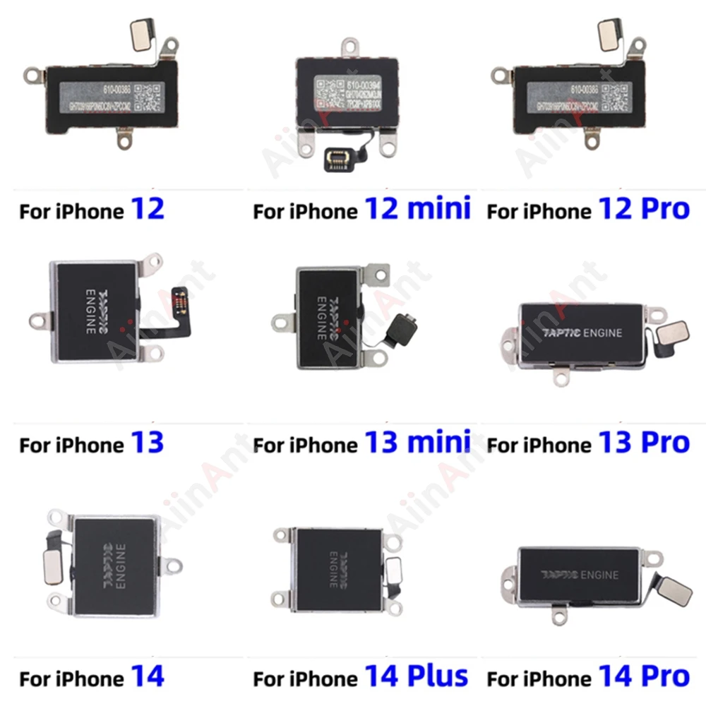 AiinAnt For TAPTIC ENGINE Vibrator Motor Flex Cable For iPhone 12 13 14 15 Pro Max Plus mini Phone Repair Parts