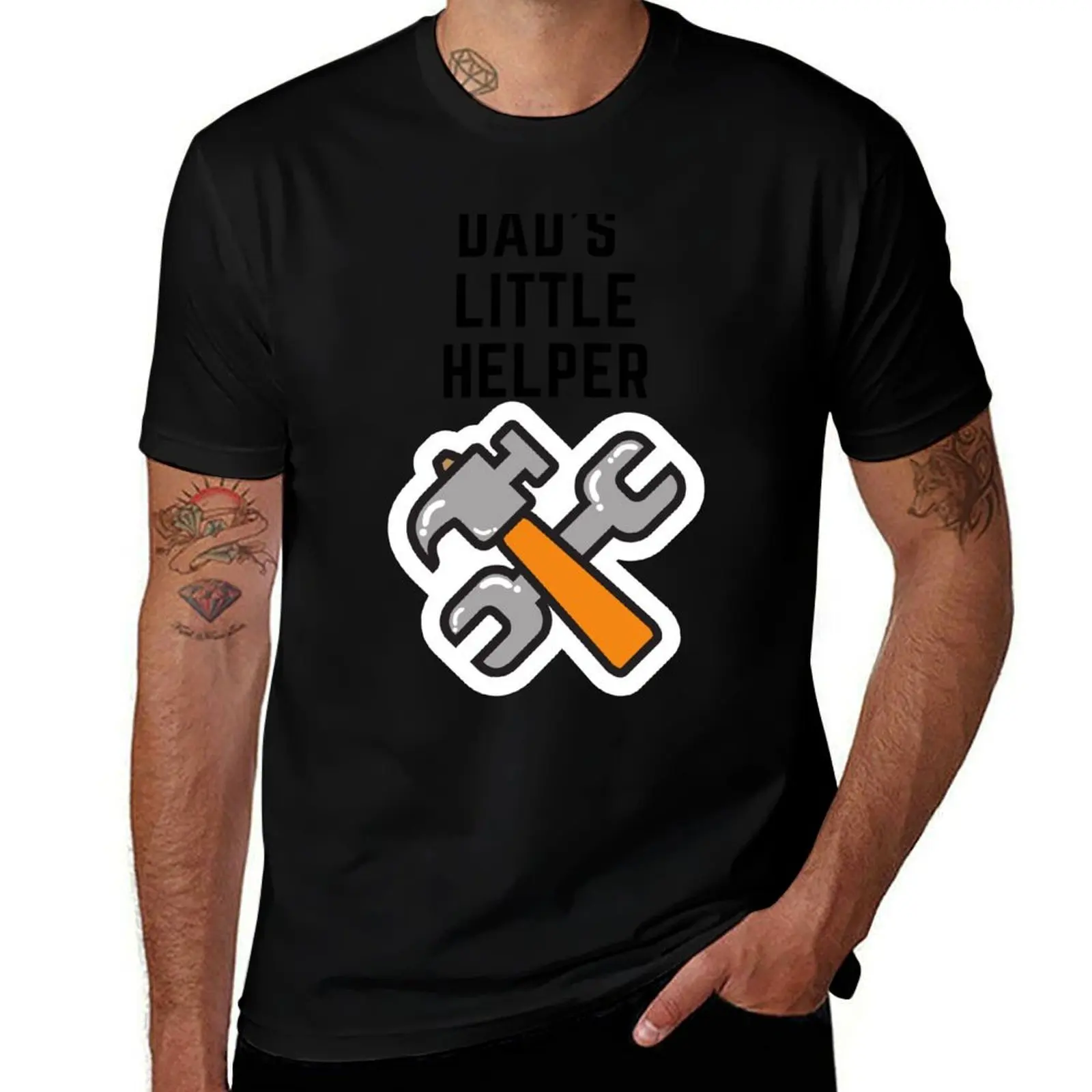 Dad's Little Helper - Baby Onesie and Toddler Clothing T-Shirt Fitness Quick Dry Short Sleeve Top T-Shirt