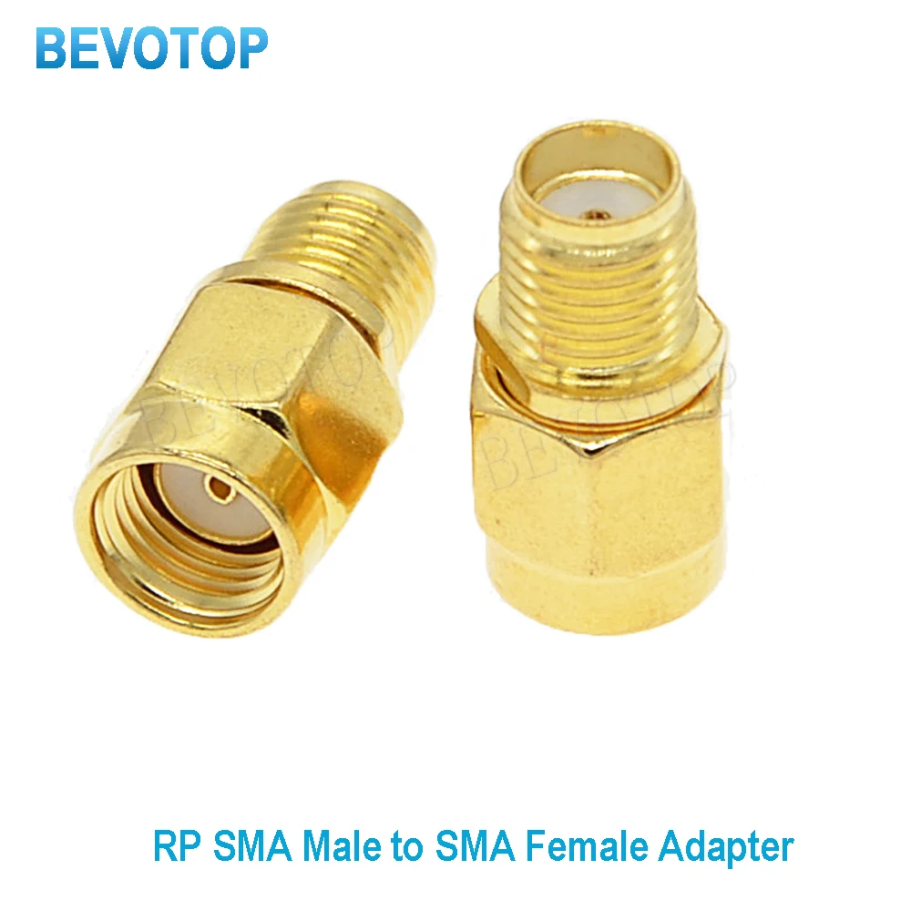 100 PCS/lot RP SMA Male Plug To SMA Female Jack Straight For WiFi Antenna Raido Antenna SMA to SMA RF Coaxial Adapter Wholesales