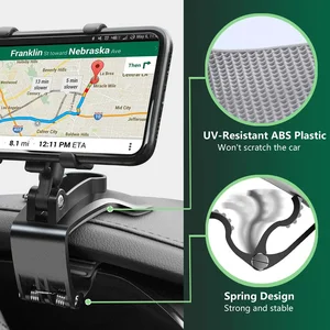 Car Phone Holder Stand Universal Car Dashboard Clip Mount GPS Cell Mobile Phone Support in Car Bracket For iPhone Samsung Xiaomi