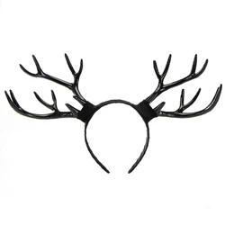 Women’s Antler Headband Vintage Retro Demon Horn Devil Hairband Gothic Lolita Halloween Cosplay Headwear Prop