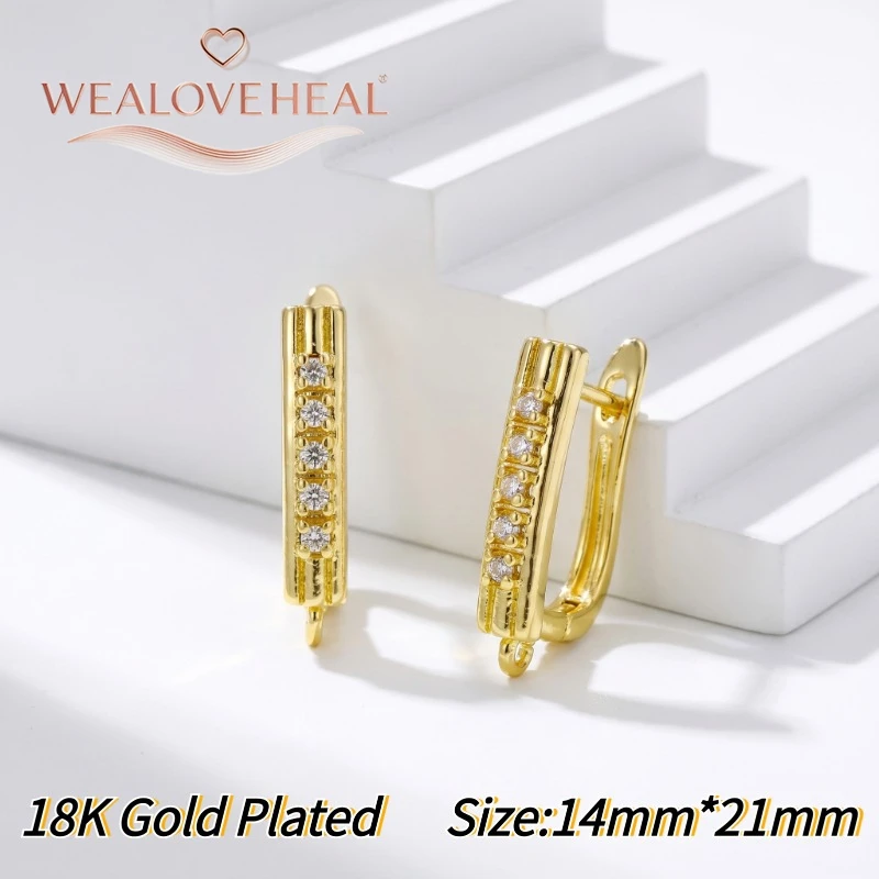 schmuckherstellung zubehör，18K vergoldete Messing-Ohrringverschlüsse mit Schmetterlingsmotiv, glitzernde, mit CZ besetzte Ohrringhaken, DIY-Schmuckherstellungszubehör für Frauen – Detail 28