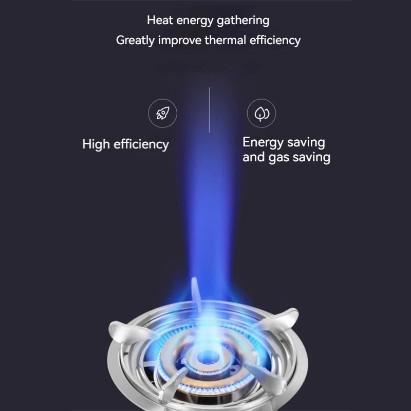 탁상용 가스 더블 스토브, 구식 스테인레스 스틸 더블 스토브, 액화 천연 가스, 격렬한 불 난로, 9 챔버
