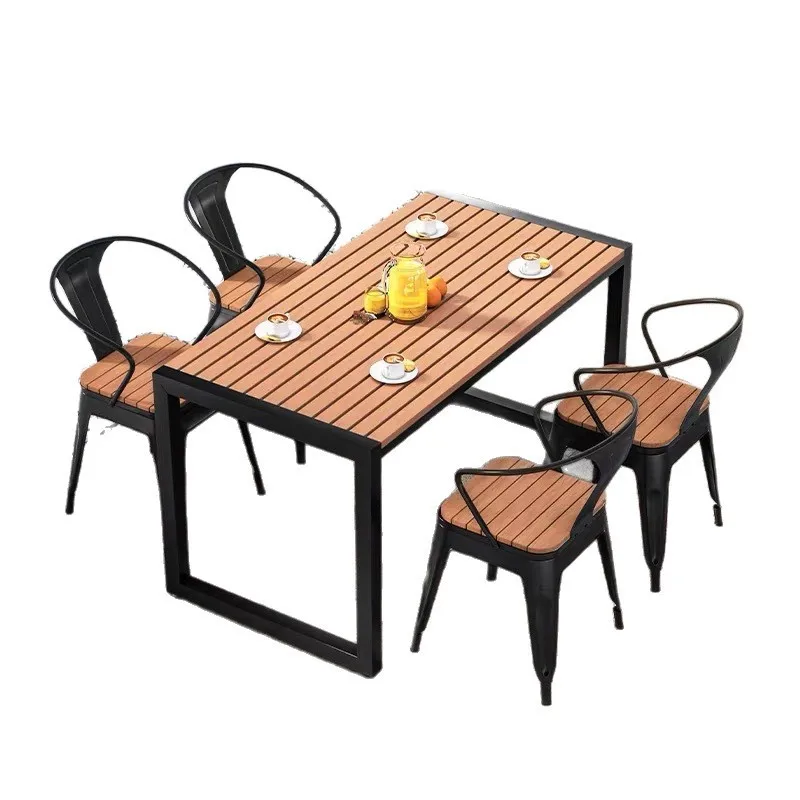 

Outdoor set Leisure park courtyard garden coffee cafe snack street open-air table and chair combination