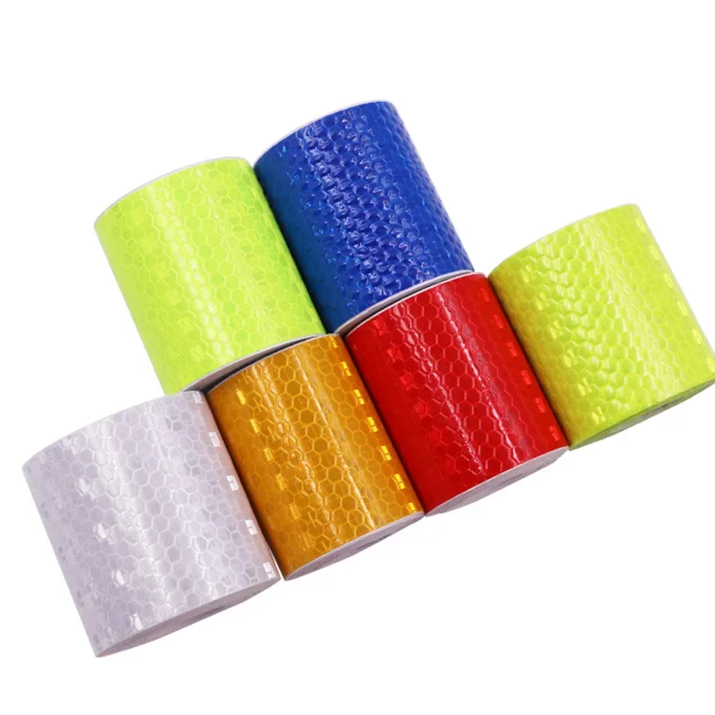 5cm*300cm Car Reflective Tape Safety Warning Car Decoration Sticker Reflector Protective Tape Strip Film Auto Motorcycle Sticker