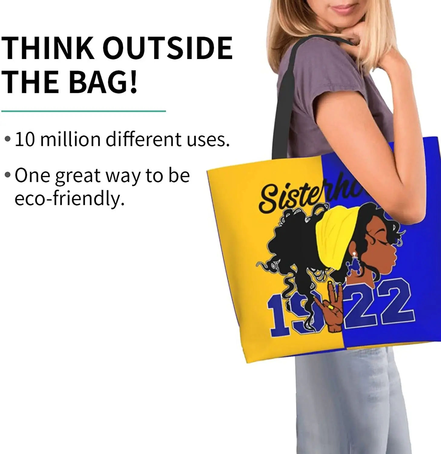 Sigma Gamma Rho Tote Bag Handbag Shopping Office Commuter Shopping Solid Fashion Sense