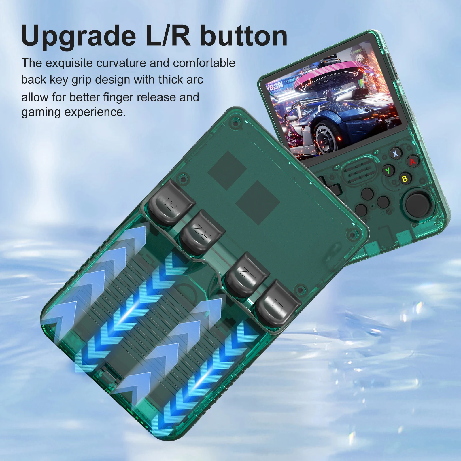 GAMINJA R36 ハンドヘルドゲームコンソール 3.5 インチ IPS 640x480 スクリーン内蔵 64 ギガバイトメモリクラシックゲームポータブルハンドヘルドゲームコンソール