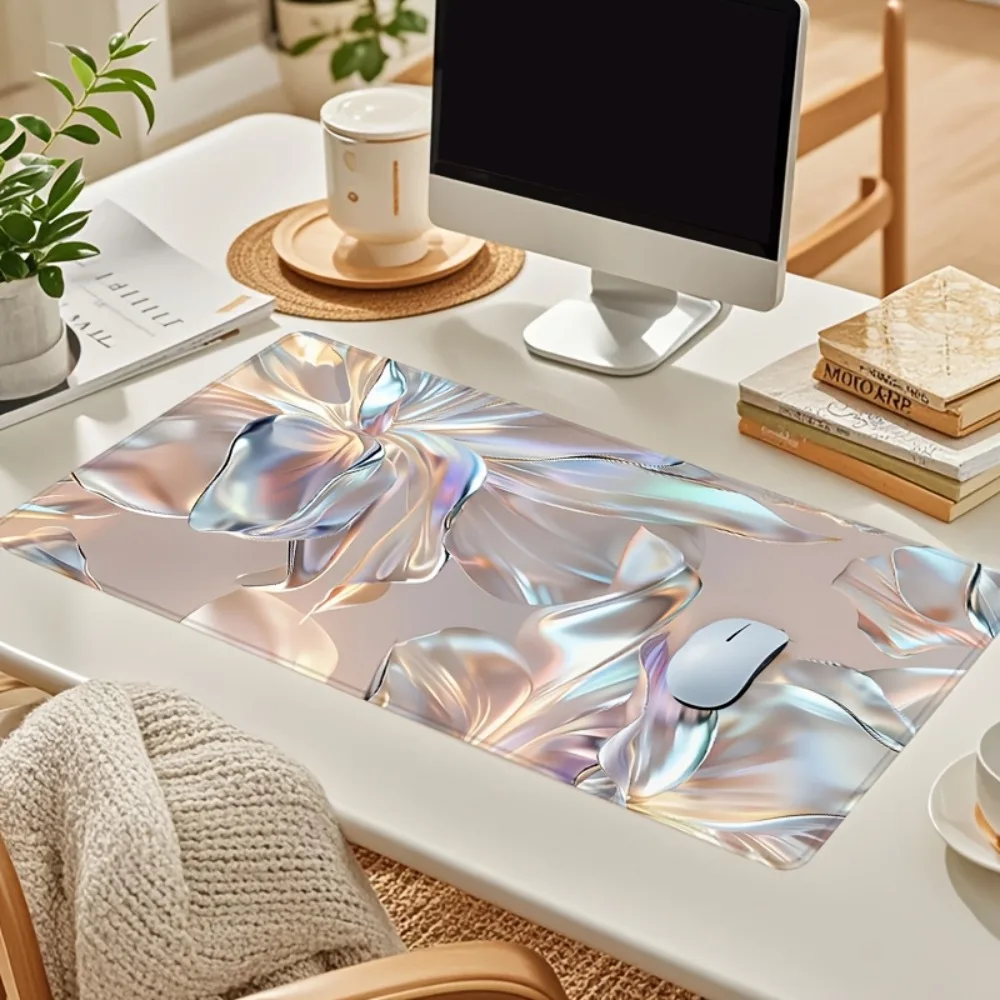 Grand tapis de souris à motif floral abstrait - Tapis de bureau rêveux, organiseurs de bureau et plateaux, alfombrillas para escritorio, tapis de souris