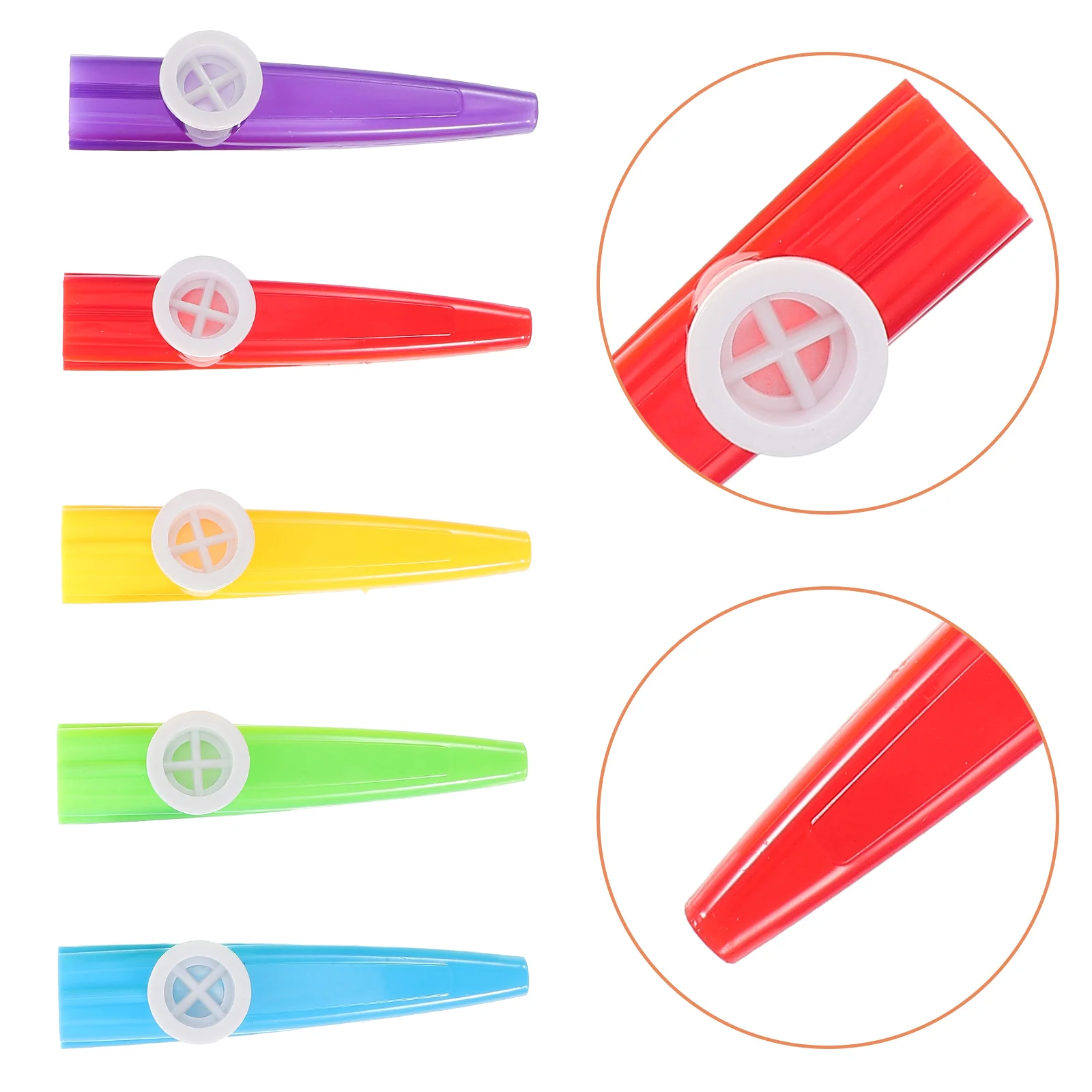

15pcs Plastic Kazoos Colorful Kazoo Beginner Kazoos Performance Kazoo Musical Instruments For Music Theme Games Party Favors
