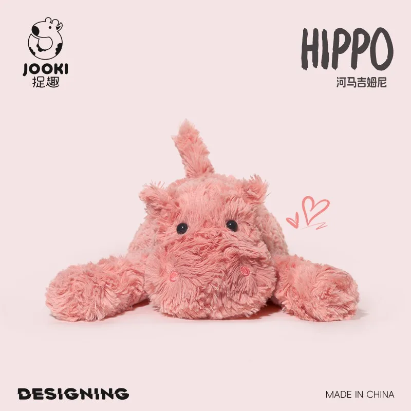 35cm kawaii rosa moo deng boneca de pelúcia dos desenhos animados hipopótamo bebê decorativo recheado anime bonecas bonito presente aniversário crianças menina