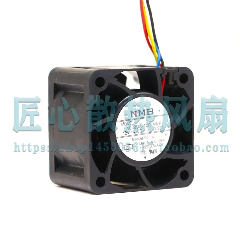 New NMB 4028 12V 0.52A 04028DA-12R-AWF Cooling Fan for Electronics with 4cm Large Air Volume