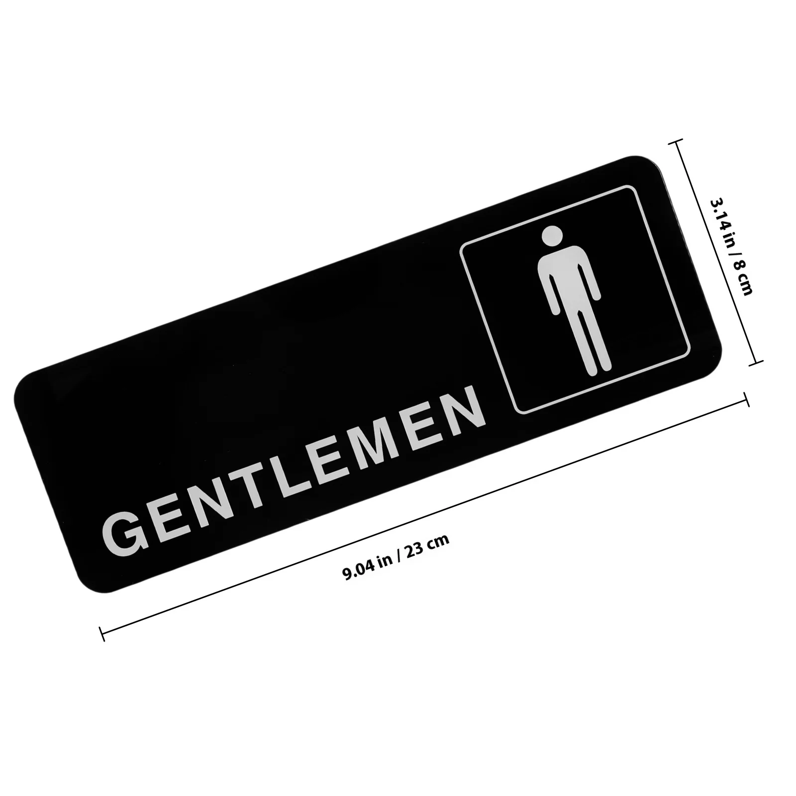 السيدات السادة مرحاض تسجيل 2 قطعة لوحة باب المرحاض الاكريليك للأعمال دليل الحمام تسجيل لشريط فندق مكتب