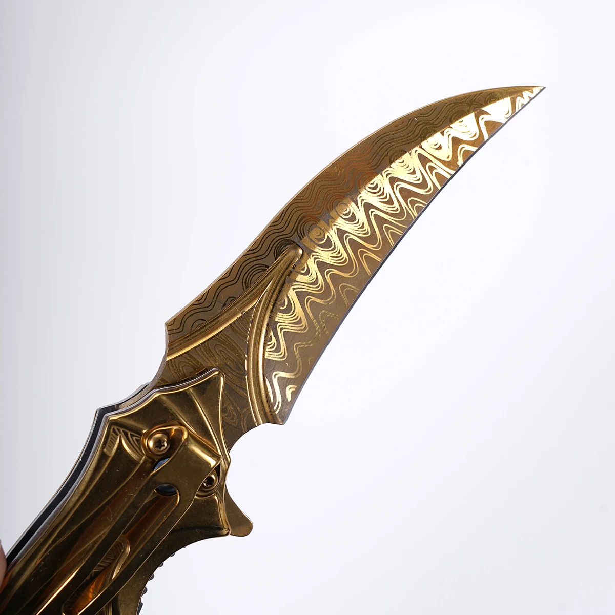 Ostry nóż składany ze stali nierdzewnej: męski taktyczny składany nóż wielofunkcyjny EDC, nóż do owoców z wyjątkowym, unikalnym wzorem. Idealny na kemping, wędrówki, eksploracje, do codziennego użytku, na ryby. Idealny prezent na Walentynki, Dzień Ojca itp.