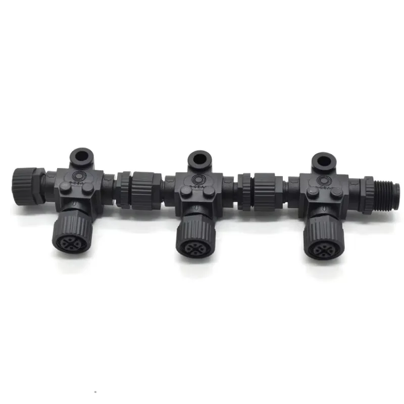 NMEA 2000 Waterproof Female Male Cable Circular M12 Connector 5 P T Splitter signal NMEA 2000 Connector