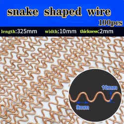 100Pcs Sheet Metal Depression Shaping Car Appearance Repair Machine Key Snake Shaped Wire Accessories Welding Pad Pull Ring