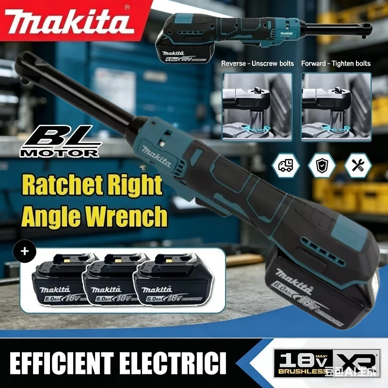 

Makita Cordless Brushless Ratchet Wrench 15cm Multifunction Variable-speed Electric Wrench Suitable for 18V Battery