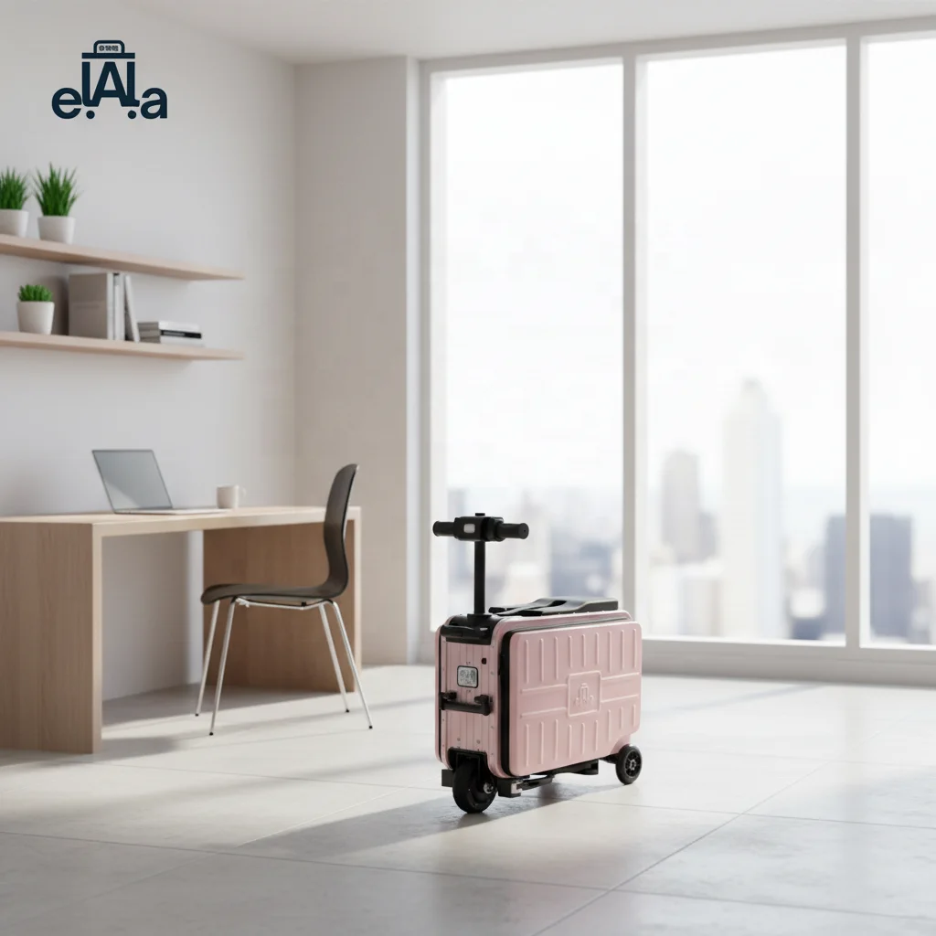 ELALA New Arrival Durable 40L Large Capacity Multifunctional Electric Luggage Two-person Riding Power Luggage For Daily Commute