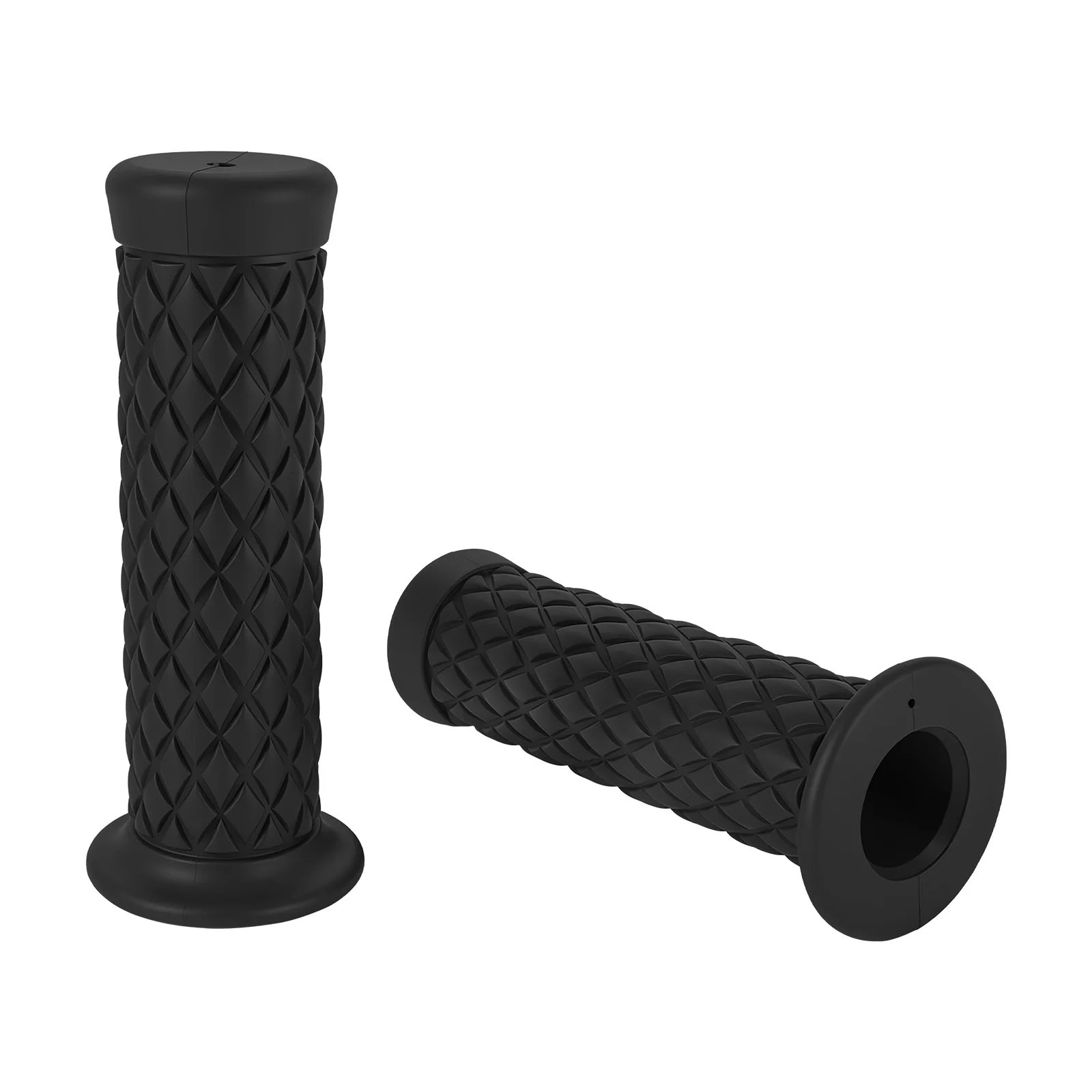 Retro Classic Motorcycle Vintage Handlebar Grip For Kawasaki Yamaha Honda KTM Earth Tone Universal Handle Grip Cover Moto Grip