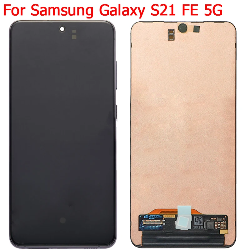 

Original S21FE LCD For Samsung S21 FE 5G Display Touch Screen With Frame 6.4" SM-G990B G990U G990B/DS LCD Display Screen Parts